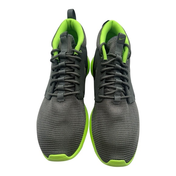 Nike Roshe Run Mid Running Shoes Mens Sz 8 Mercury‎ Grey/Flash Lime Sneakers main image 10